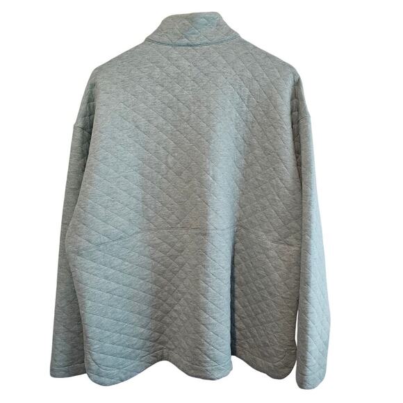 Eddie Bauer Quilted Pullover Womens Size XXL Light Blue Sweater Cozy Neutral - Picture 2 of 11